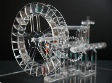 石英ガラス加工のUV接着