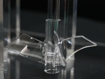 石英ガラス加工のUV接着2